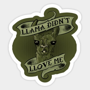 Llament of the Llama Sticker